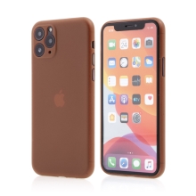 Kryt pre Apple iPhone 11 Pro Max - s ochranným sklom fotoaparátu - plastový - oranžový