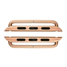 Sada kovových úchytov / klipov pre remienok Apple Watch 45 mm / 44 mm / 42 mm - Rose Gold pink