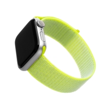 Řemínek FIXED Nylon pro Apple Watch 42mm / 41mm / 40mm / 38mm - nylonový - limetkový