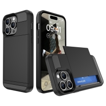 Kryt pro Apple iPhone 15 Pro - plastový / gumový - odolný - černý