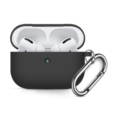 Pouzdro / obal pro Apple AirPods Pro - karabina - silné - silikonové - černé