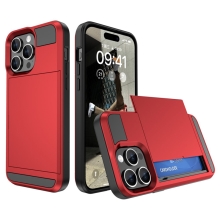 Kryt pro Apple iPhone 15 Pro - plastový / gumový - odolný - červený