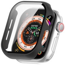 Tvrzené sklo + rámeček pro Apple Watch 42mm Series 10 + korunka - černý