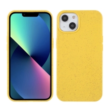 Kryt pro Apple iPhone 14 Plus- slaměné kousky - gumový - žlutý