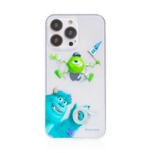 DISNEY kryt pre Apple iPhone 13 Pro - Monsters Ltd - Sulley a Mike - gumový - priehľadný