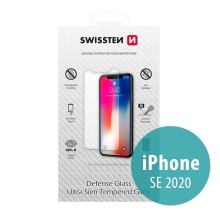 Tvrzené sklo (Tempered Glass) SWISSTEN pro Apple iPhone SE (2020) / SE (2022) - přední - odolné - 0,3mm