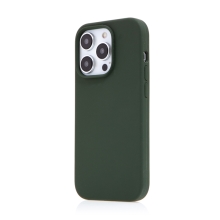 Kryt pro Apple iPhone 14 Pro Max - silikonový - podpora MagSafe - khaki zelený