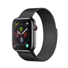 Remienok DEVIA pre Apple Watch 41 mm / 40 mm / 38 mm - nerezová oceľ - čierny