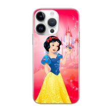 Kryt DISNEY pro Apple iPhone 14 Pro - Sněhurka - gumový - růžový