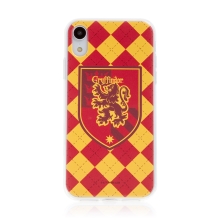 Kryt Harry Potter pre Apple iPhone Xr - gumový - s emblémom Nebelvíru