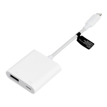 Přepojka / adaptér Lightning na USB-A - bílá