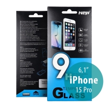 Tvrzené sklo (Tempered Glass) pro Apple iPhone 15 Pro - na přední stranu - 0,33mm