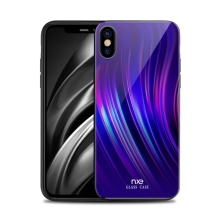 Kryt NXE pro Apple iPhone Xs Max - gumový / skleněný - barevný přechod