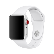 Řemínek DEVIA pro Apple Watch 42mm / 41mm / 40mm / 38mm - silikonový - bílý