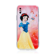 Kryt DISNEY pro Apple iPhone X / Xs - Sněhurka - gumový - růžový