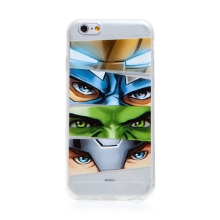 Kryt MARVEL pro Apple iPhone 6 / 6S - Avengers - gumový - průhledný