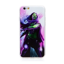 Kryt MARVEL pre Apple iPhone 6 / 6S - Gamora - gumový - biely / ružový