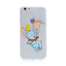 Kryt DISNEY pro Apple iPhone 6 / 6S - šťastný Dumbo - gumový - průhledný