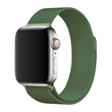 Remienok pre Apple Watch 45 mm / 44 mm / 42 mm - magnetický - nerezová oceľ - zelený