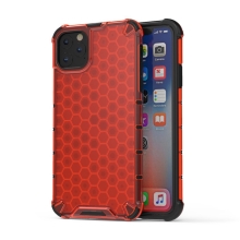 Kryt pre Apple iPhone 11 Pro Max - plast / guma - čierny / červený