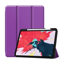 Pouzdro pro Apple iPad Pro 11" (2018) / 11" (2020) / Air 4 / 5 - stojánek + prostor pro Apple Pencil - fialové