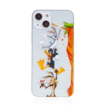 Kryt LOONEY TUNES pro Apple iPhone 12 mini - Bugs, Duffy a Vilda Kojot - průhledný