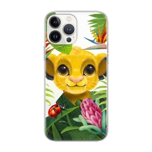 Kryt DISNEY pro Apple iPhone 12 / 12 Pro - Lví král - Simba- gumový - průhledný