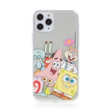 Kryt Sponge Bob pre Apple iPhone 11 Pro Max - gumový - Sponge Bob s priateľmi