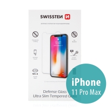 Tvrzené sklo (Tempered Glass) SWISSTEN pro Apple iPhone Xs Max / 11 Pro Max - na přední část - odolné - 0,3mm