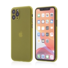 Kryt pre Apple iPhone 11 Pro Max - s ochranným sklom fotoaparátu - plastový - žltý