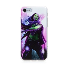 Kryt MARVEL pro Apple iPhone 7 / 8 / SE (2020) / SE (2022) - Gamora - gumový - bílý / růžový