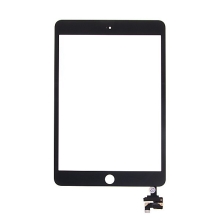 Dotykové sklo (touch screen) s IC konektorem pro Apple iPad mini 3 - černé - kvalita A+