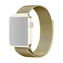 Řemínek pro Apple Watch 42mm / 41mm / 40mm / 38mm - nerezový - jasně zlatý