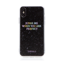 Kryt BABACO pro Apple iPhone X / Xs - gumový - Perfekt - černý