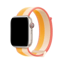 Řemínek DUX DUCIS pro Apple Watch Ultra 49mm / 46mm / 45mm / 44mm / 42mm - nylonový - žlutý / bílý