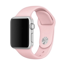 Řemínek DEVIA pro Apple Watch 42mm / 41mm / 40mm / 38mm - silikonový - pískově růžový