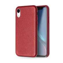 Kryt QIALINO pro Apple iPhone Xr - pravá kůže - červený