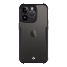 TACTICAL Quantum Stealth Cover pre Apple iPhone 14 Pro - Odolný - Plast / guma - Transparentný / čierny