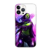 Kryt MARVEL pro Apple iPhone 12 / 12 Pro - Gamora - gumový - bílý / růžový