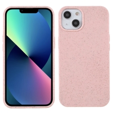 Kryt pro Apple iPhone 14 Plus- slaměné kousky - gumový - růžový