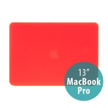 Tenké ochranné plastové puzdro pre Apple MacBook Pro 13 (model A1278) - matné - červené