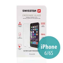 Tvrzené sklo (Tempered Glass) SWISSTEN pro Apple iPhone 6 / 6S - na přední část - odolné - 0,3mm