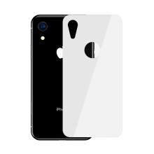 Tvrzené sklo (Tempered Glass) BASEUS pro Apple iPhone Xr - na zadní část - bílé - 0,3mm