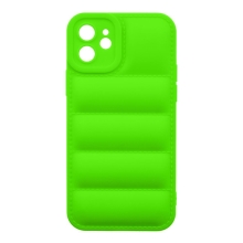 Kryt OBAL:ME Puffy pre Apple iPhone 12 - gumový - zelený