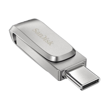 128 GB flash disk SANDISK pre Apple iPad Pro a MacBook - USB-C / USB-A - Kov - Strieborný
