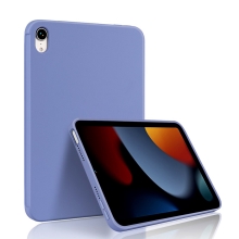 Kryt pro Apple iPad mini 6 - příjemný na dotek - silikonový - levandulově šedý