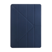 Pouzdro pro Apple iPad 10,2" (2019 - 2021) - origami stojánek - umělá kůže - tmavě modré
