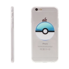 Kryt pro Apple iPhone 6 Plus / 6S Plus gumový - Pokemon Go / Pokeball - modrý