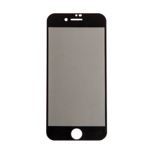 Tvrdené sklo "5D" pre Apple iPhone 7/8 - 2.5D - čierny rám - ochrana súkromia - 0,3 mm