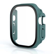 Tvrzené sklo + rámeček pro Apple Watch Ultra 49mm - lesně zelený